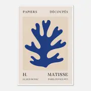Galrie Papiers Découpés Blue H. Matisse Print (1955) Elegant for your Home, Poster Only, 70 x 100cm (28 x 40inch)