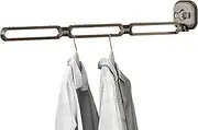 Suction Cup Folding Clothes Drying Rack - 360 Degree Rotation Folding Laundry Hanger,Wall Mounted Drying Rack, Suction Cup Clothing Hanger For Closets, Laundry