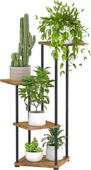 Plant Stand Indoor, 4-Tier Tall Plant Stands Plant Shelf Indoor Clearance, Corne