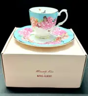 Set New in Box Royal Albert Miranda Kerr Mug/Cup & Plate 8” Turquoise Colors