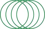 15-22 inch rim protector, ABS material protector ring, wheel rim protector, 4 piece rim edge protector ring, anti-friction, strong and durable, suitable for a variety of models(Green,18in)