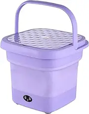 CIADAZ Portable Folding Washing Machine for Clothes Socks Underwear Mini Electric Barrel Laundry Cleaning Machines Centrifugal Washer for Travel Dormiotry Office