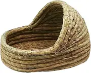 VILLFUL Rabbit Nest Gerbil Cage Small Animal Hideout Bunny Cages Hamster Grass Bed Cave Hamster Hides Hamster House Dwarf Hamster Cage Rabbit House Hamster Bed Bunny Houses