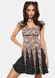 [Free People] Ponderosa Floral Mini Dress