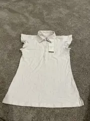 NWT Calia Women’s Flutter Sleeve Polo Shirt Faded Pink Size XXL