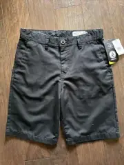 NWT Volcom Mens Sz 30 Shorts Black Frickin Chinos
