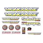 Mongoose - 1996 Solution Pro Decal set - old school bmx