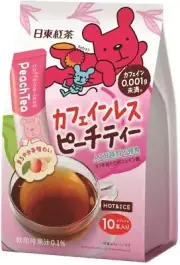 [Nitto Tea] Decaf Peach Tea Powder 10 sticks x 4 bags from Japan