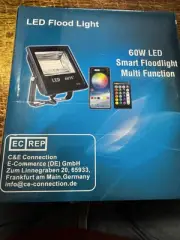 60W LED Smart Floodlight Multi-Function/Color Changing/Music Mode/Timer