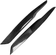 mknvu Headlight Eyebrow Cover Sticker,Fit For Volkswagen,Fit For Passat, B6 3C 2005-2010 Carbon Fiber Headlamp Eyelid Trim Front Head Lamp Light Brow Headlight Eyebrow Strips