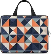 FHPCE Laptop Shoulder Bag Laptop Bag Computer Bag Orange Background Pattern Messenger Bag for Unisex, Orange Background Pattern, 13inch