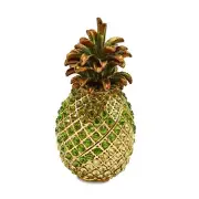 Bejeweled ALL WELCOME Crystal Pineapple Trinket Box