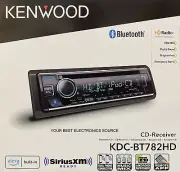 NEW Kenwood KDC-BT782HD 1-DIN Car Audio Stereo Receiver, CD/AM/FM w/ Bluetooth
