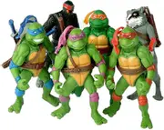 6pcs Ninja Turtles Action Figure Cartoon Tartaruga Ninja Toys For Children Anime Figure Doll Birthday Gifts T