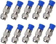 Angoily F Type Connectors 10pcs Connectors Compression Fittings for Satellite Tv