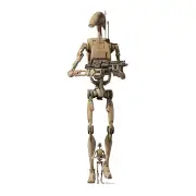B1 Battle Droid from Star Wars Cardboard Cutout Official with Free Mini Standee