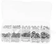 VALICLUD 320pc Set Zinc Alloy Cross Round Head Bolts Nuts Washers Kit for Construction Automotive Machine Screw