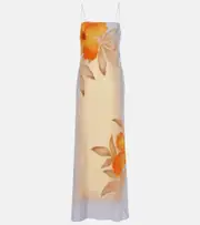 [SIR] SIR Serene printed silk slip dress AU 10 multicoloured
