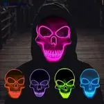 1PC SKULL LED MASK MASQUERADE MASKS NEON MASK LIGHT GLOW IN