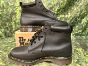 Dr. Martens Black Greasy Boots US Men’s Size 12, UK size 11, NIB, New Laces VTG