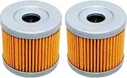 Motorcycle Accessories Oil Filter For GS125 1979-2000 GZ125 MARAUDER 99-10 LT125 LT185 84-87 LTZ90 QUADSPORT 2007-2009(2pcs Yellow)