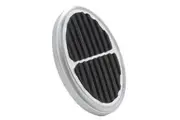 Lokar Oval Dimmer Cover with Rubber Brushed Billet Aluminium LK-BAG-6109