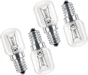 AFXGUSD 4Pcs E14 Oven Lamp, Tungsten Light Bulb, Salt Crystal Lamp Bulb, E14 Base Oven Light Bulb for Oven, Refrigerator Accessories