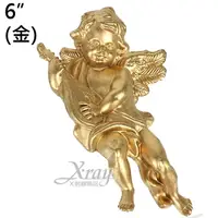 在飛比找樂天市場購物網優惠-6＂金天使，聖誕樹佈置品/吊飾掛/聖誕擺飾/聖誕禮物，X射線