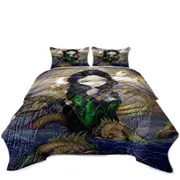 Alchemical Seas Sea Maiden and Monsters Spirits Coverlet