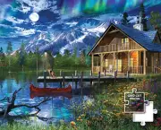 Springbok Moon Cabin Retreat 1000 Piece Jigsaw Puzzle