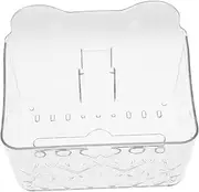 Luxshiny Tissue Storage Box Wipes Wipe Holder Wall-Mounted Napkin Holder Hanging Tissue Holder Tissue Holder for Bathroom Napkin Holder for Bathroom Tissue Dispenser The Pet Transparent