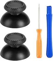 Replacement Thumbsticks for PS5 Controller, Custom Analog Stick Joystick Compatible with PS5, for PS4 All Model Controller,Black
