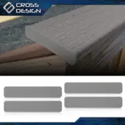 Gray Composite Decking boards End Cap Set (4 pcs in One Package) 5.5”