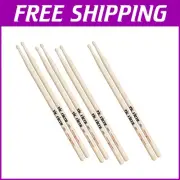 Performance Pack: 4 Vic Firth Hickory Drumsticks - 16" Length, Superior Sound