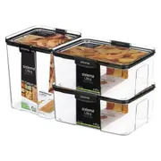 Sistema Food Storage Boxes X3 Stackable Pantry Containers Airtight BPA Free