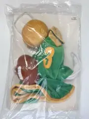 Miles Kimball Vintage Gaggleville 23” Porch Goose Football Uniform Green & Gold