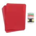 16Pcs Iron on Patches with Sewing Kit 4.9"x3.7" Patches for Clothes Red