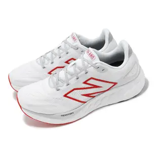 New Balance 紐巴倫 慢跑鞋 Fresh Foam 680 V8 2E 男鞋 寬楦 白 紅 緩衝 運動鞋 NB M680LC82E