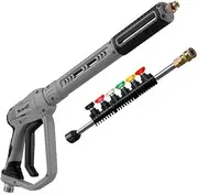 BLAHST Swivel Gun Pro Trigger Kit – Anti-Twist Hose, 6 Nozzles, Quick-Connect Adaptor for R18 Pressure Washers