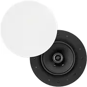 Pair of 6.5-Inch Ultra Discreet in-Ceiling Speakers Edgeless Frameless 60W RMS