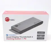 SIIG Quad Display Thunderbolt 4 Docking Station & PD - 06-1459A