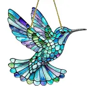 Bird Suncatchers - Bird Hummingbird Acrylic Suncatchers | Portable Hummingbird Decorations Suncatchers for Garden, Window, Wall, Living Room, Bedroom