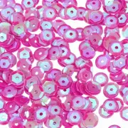 Loose Sequins 4200Pcs Cup Embroidery Sequins for Crafts Sewing,AB Plum Red