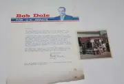 Photo &Letter from 1968 Bob Dole's Senate Campaign Kansas Announcing Candidacy
