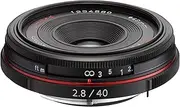 K-Mount HD DA 40mm f/2.8 40-40mm Fixed Lens for Pentax KAF (Limited Black)