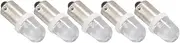 VENEKA 100Pcs BA9S 1895 H6W 53 57 Bayonet LED Light Bulbs for Car Map Lamp 12V White