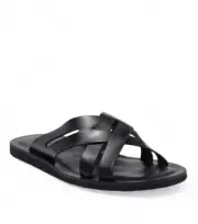 Too Boot New York La Paz Crisscross Flat Sandal Men's NIB Size 13M Black