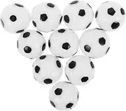 10pcs DIY Tiny Soccer Ball Pendant Charms for Earrings Bracelets Necklaces Keychains Resin Accessories for Soccer Fans Craft Enthusiasts Support Major Tournaments