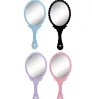 Fancy Hand-Held Mirrors with Handles, 10 in. (set of 24)