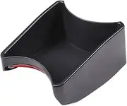 ABS Black Car Gear Shift Storage Box Handbrake Organizer Tray Stowing Tidying Accessories Compatible For Fiat 500 2011 2012 2013 2014 2015